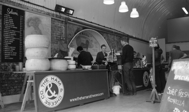 Wait here to be served... The Ham and Cheese company, Dockley Road, Bermondsey SE16