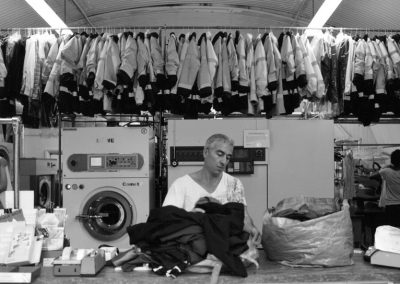 Mel at E1 Drycleaners, Cannon Street Row, Shadwell E1