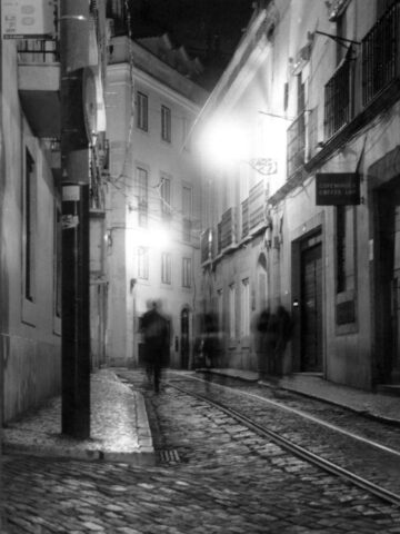 Tramline, Alfama, Lisbon, Portugal