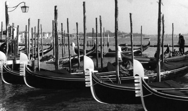 Gondolas, Grand Canal, Venice, Italy