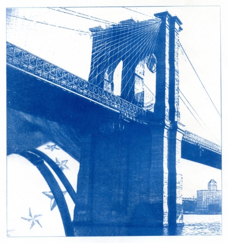 Stars and stripes (Cyanotype photocomposite)